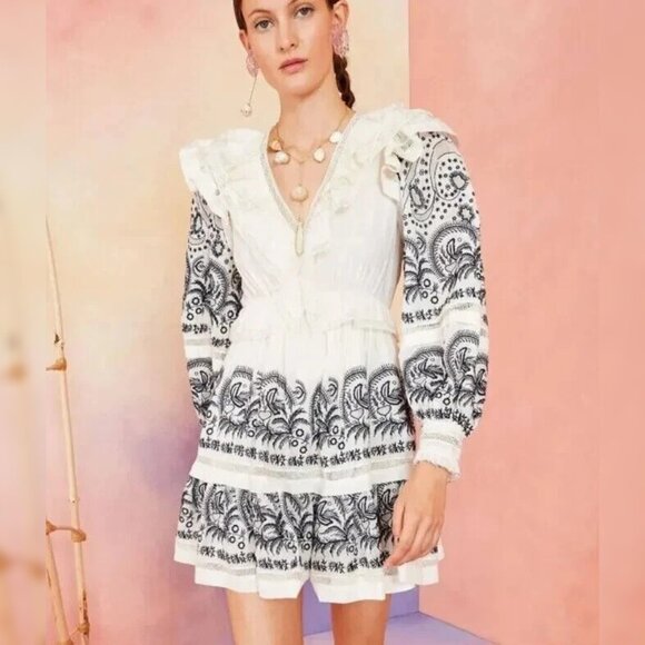 Ulla Johnson Dresses & Skirts - Ulla Johnson Bridget Mini Dress S 4 Women's Casual Embroidered Short NEW 35500